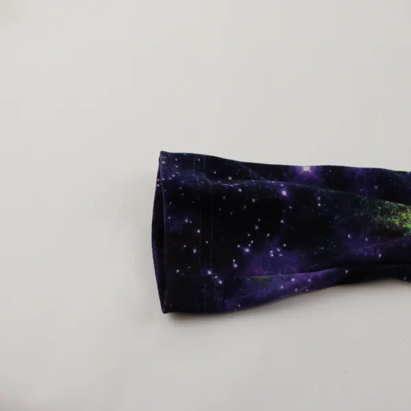 No Boundaries Purple & Green Galaxy Print Leggings Juniors Size Small 3-5