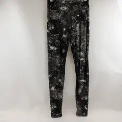 No Boundaries Gray Celestial Galaxy Print Leggings Juniors Size Small 3-5