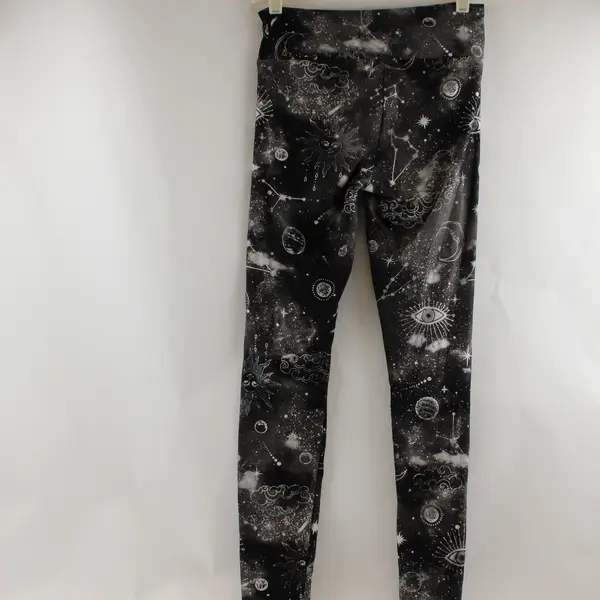 No Boundaries Gray Celestial Galaxy Print Leggings Juniors Size Small 3-5