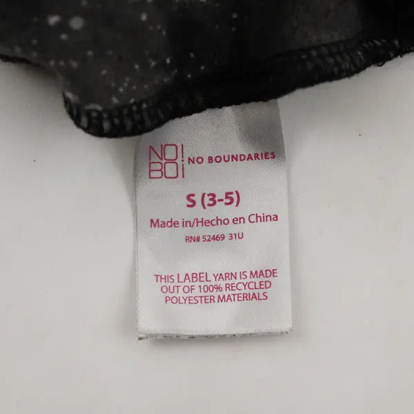 No Boundaries Gray Celestial Galaxy Print Leggings Juniors Size Small 3-5