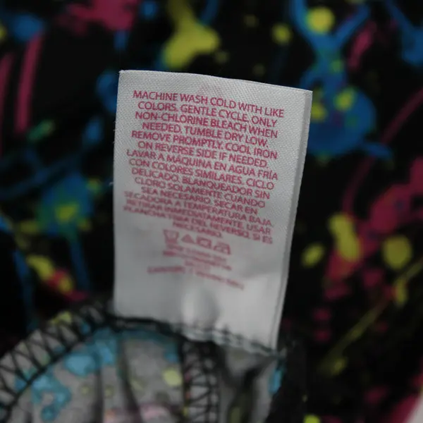 No Boundaries Paint Splatter Print Multicolor Leggings Juniors Size Small 3-5