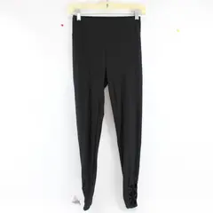 No Boundaries Solid Black Leggings Juniors Size Small 3-5