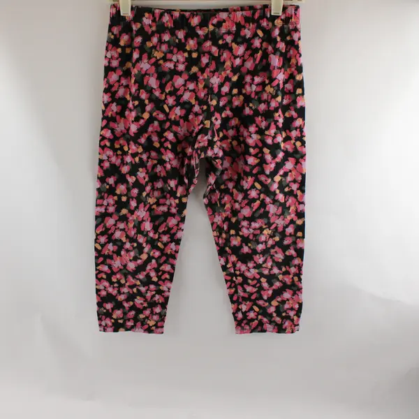 No Boundaries Multicolor Brush Stroke Print Capri Leggings Juniors Large 11-13