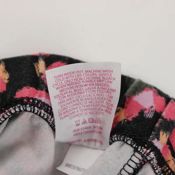 No Boundaries Multicolor Brush Stroke Print Capri Leggings Juniors Large 11-13