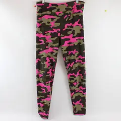 No Boundaries Green and Pink Print Leggings Juniors Large 11-13