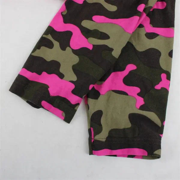 No Boundaries Green and Pink Print Leggings Juniors Large 11-13