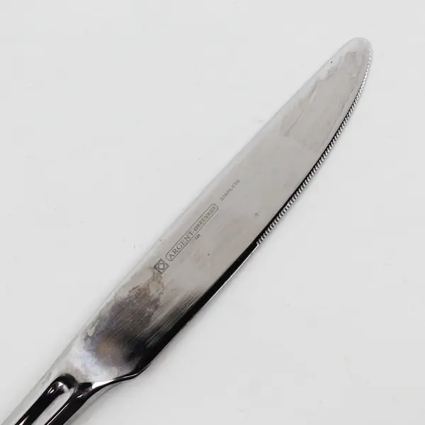 Argent Orfèvres Pattern Stainless Modern Solid Dinner Knife 9.5" Rare HTF Good