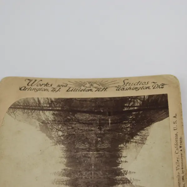 Mirror Lake Yosemite Valley California Photo Stereoview Underwood 1894