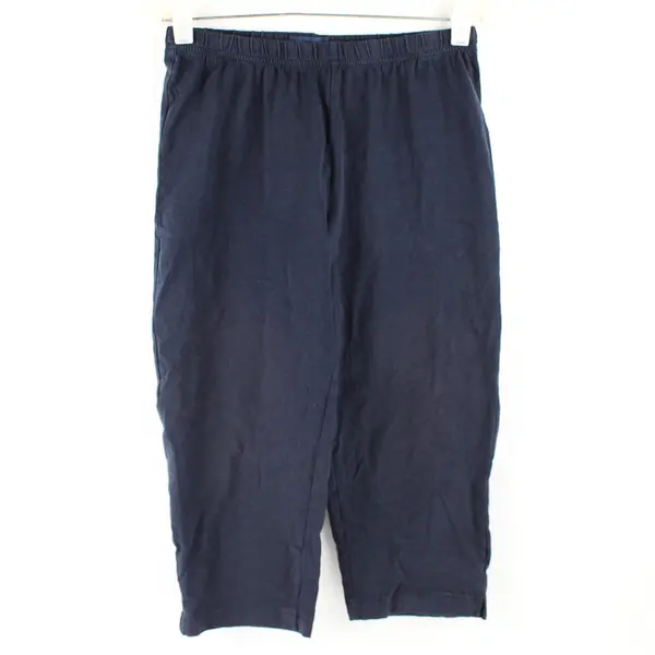 Basic Editions Navy Blue Capri Leggings Women's Size Small