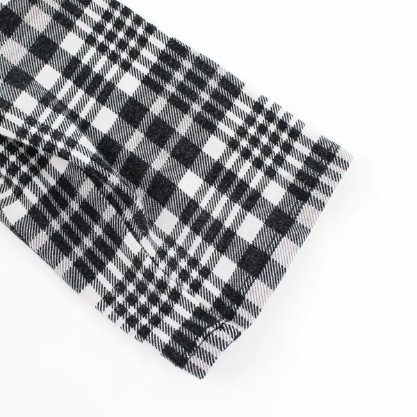 A New Approach Black and White Plaid Leggings Women's Medium