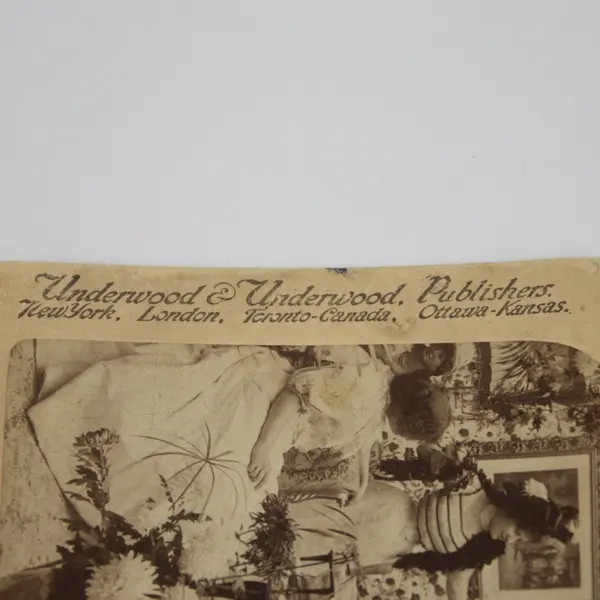 Say Girls, Antoinette is Engaged Victorian Photo Stereoview Underwood 1899