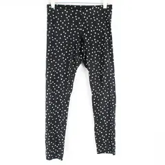 A New Approach Teal Polka Dot Black Leggings Women's Medium