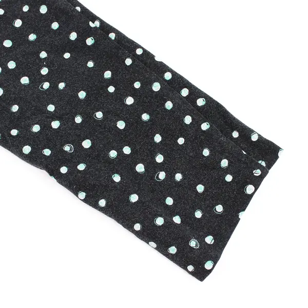 A New Approach Teal Polka Dot Black Leggings Women's Medium