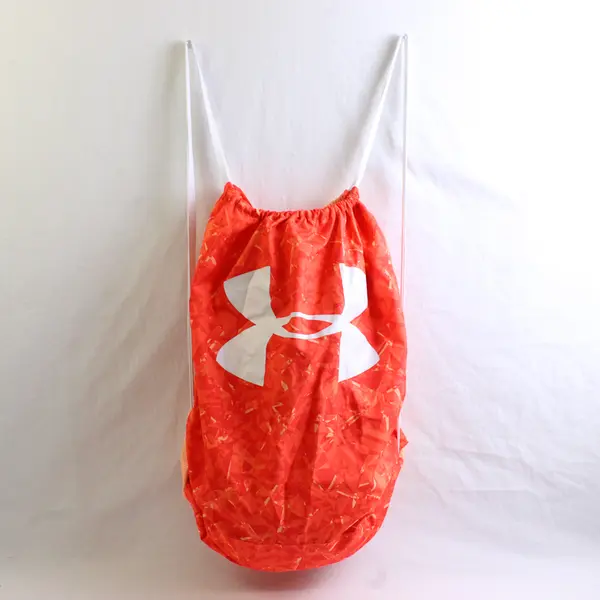 Under Armour Youth Girls L Orange Sack Pack Full Zip Hooded Jacket