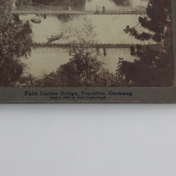 Palm Garden Frankfurt Germany Photo Stereoview Underwood 1894