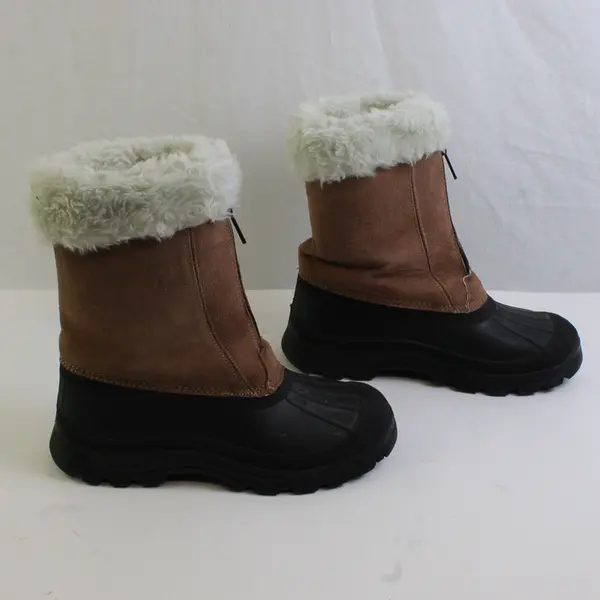 Rugged Exposure Brown/Black Thermolite Winter Boots Women's Size 9