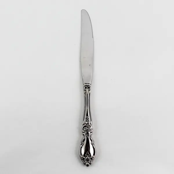 Oneida Silver Louisiana Pattern Stainless Modern Hollow Dinner Knife 9" Good 