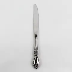 Oneida Silver Louisiana Pattern Stainless Modern Hollow Dinner Knife 9" Good 