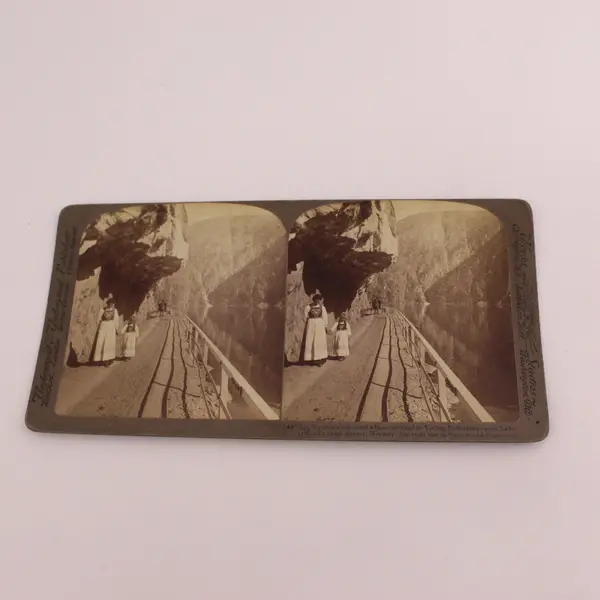 Road To Voring Falls Lake Oifjord Norway Photo Stereoview Underwood 1905