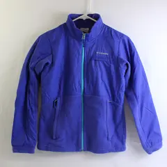 Columbia Youth L (14/16) Blue Interchange Fleece Long Sleeve Full Zip Jacket