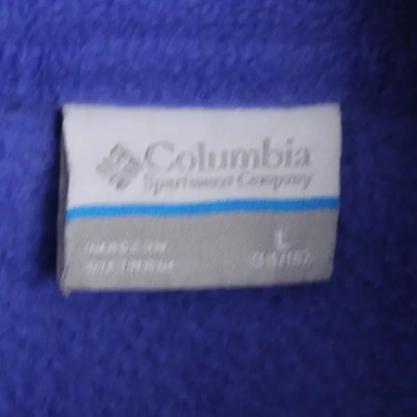 Columbia Youth L (14/16) Blue Interchange Fleece Long Sleeve Full Zip Jacket
