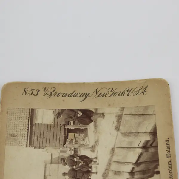 Canal Rotterdam Holland Photo Stereoview American Stereoscopic Co