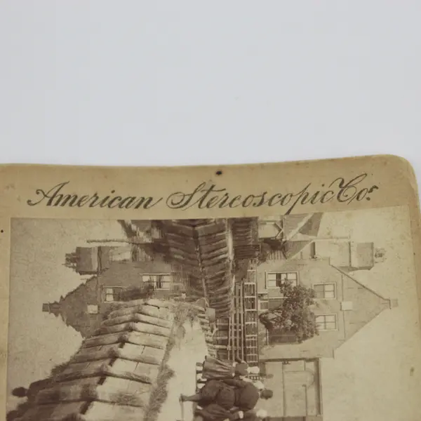 Canal Rotterdam Holland Photo Stereoview American Stereoscopic Co