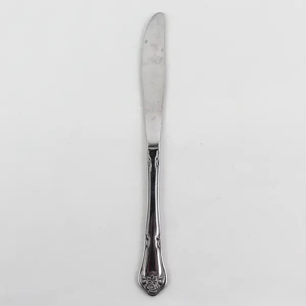 Oneida Silver Arbor Rose-True Rose Pattern SS Solid Dinner Knife 8.25" Good 