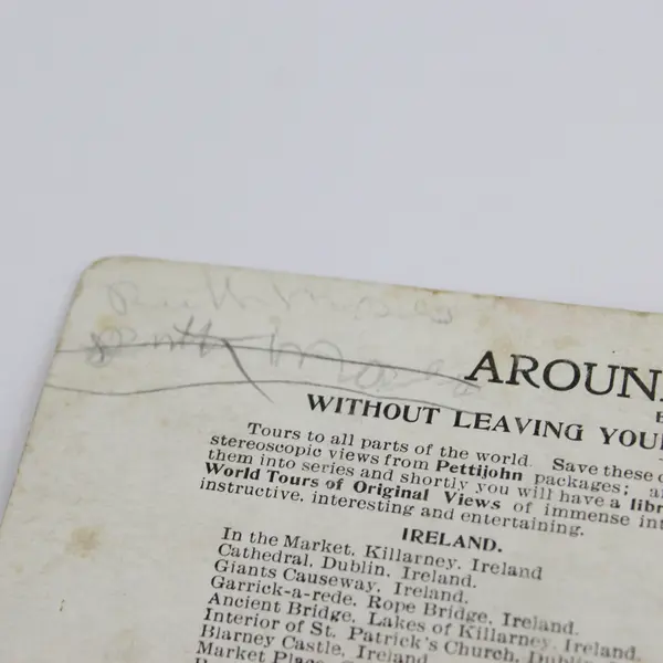 Library Of The Vatican Rome Color Litho Stereoview Quaker Oats 1906