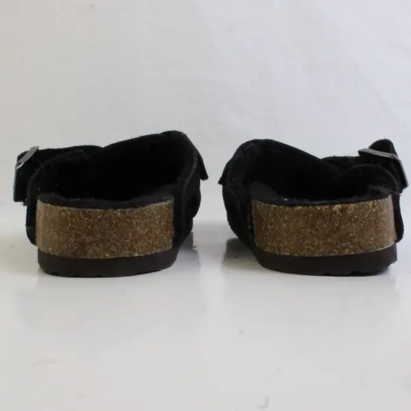 White Mountain Footbeds Solid Black Color Slip On Clog About Women's Size 6