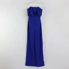 Crystal Sky Women’s XS Royal Blue Draped Chest Strapless Jumpsuit