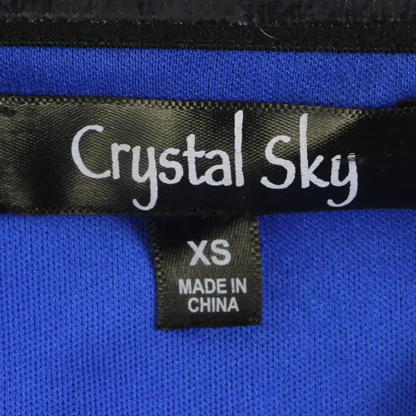 Crystal Sky Women’s XS Royal Blue Draped Chest Strapless Jumpsuit