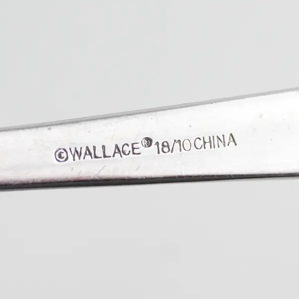 Wallace Silver Georgetown Pattern (Glossy) 18/10 2 Dinner 1 Salad Fork Rare HTF