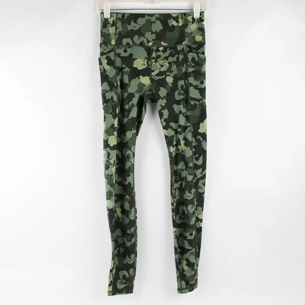 Avia Green Camo Print Activewear Leggings Women's Size XS 0-2