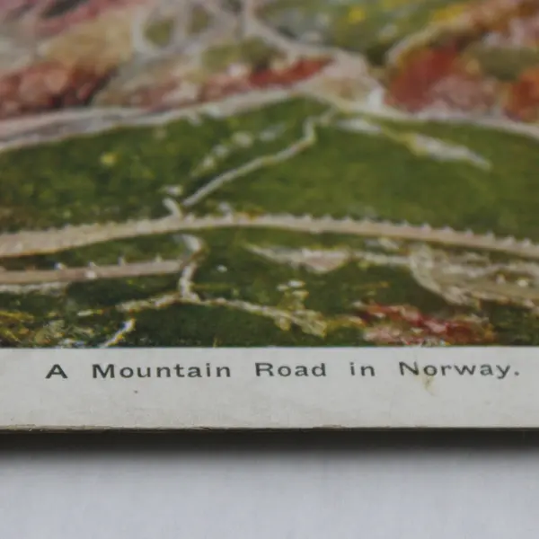 Set Of 2 Norway Color Litho Stereoview Quaker Oats 1906