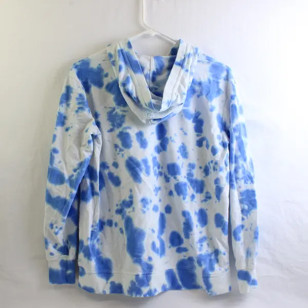 Jane and Delancey Women's M Blue & White Tie Dye Pullover Hoodie