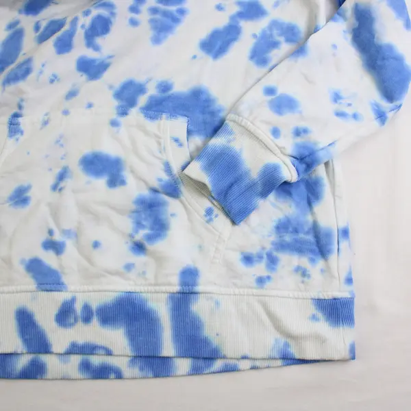 Jane and Delancey Women's M Blue & White Tie Dye Pullover Hoodie