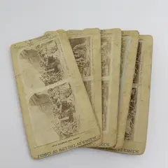 Lot Of 5 Scenes In The Life Of Christ Photo Stereoviews TW Ingersoll 