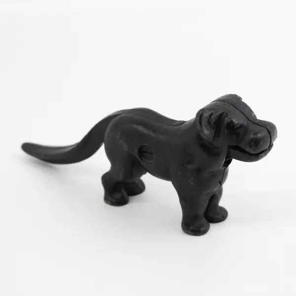 Vintage Black Cast Iron Dog Nut Cracker