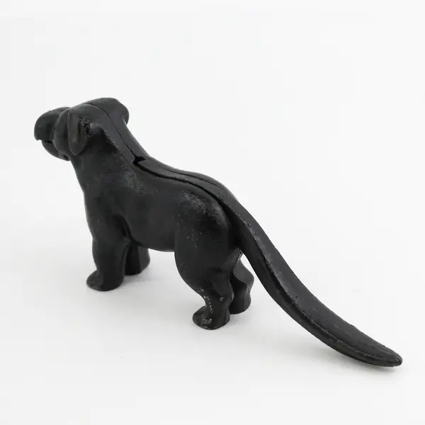 Vintage Black Cast Iron Dog Nut Cracker