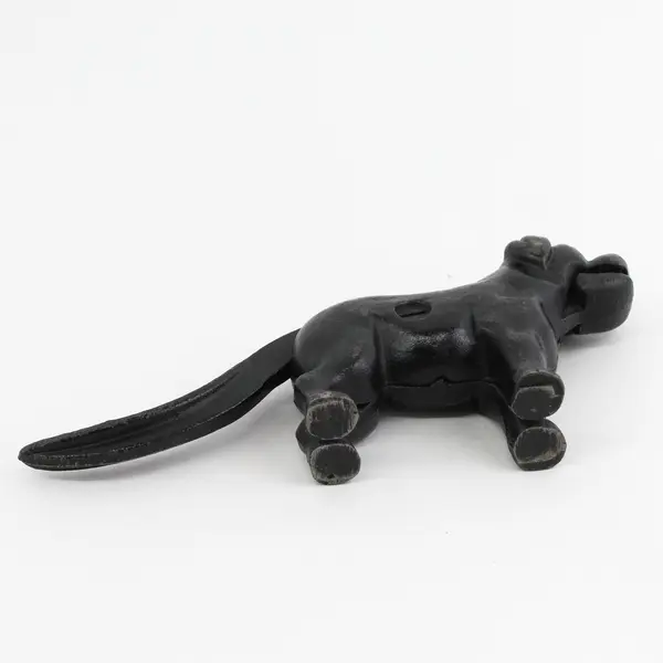 Vintage Black Cast Iron Dog Nut Cracker