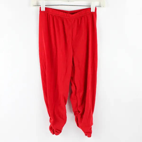 Bohocotol Solid Red Capri Leggings Women's Size Small