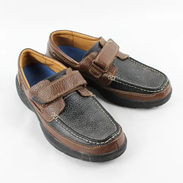 Dr. Comfort Brown/Black Comfort Control Mike Casual Boat Shoes Men's Size 12M