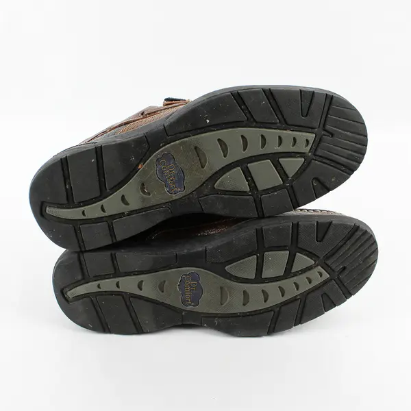 Dr. Comfort Brown/Black Comfort Control Mike Casual Boat Shoes Men's Size 12M