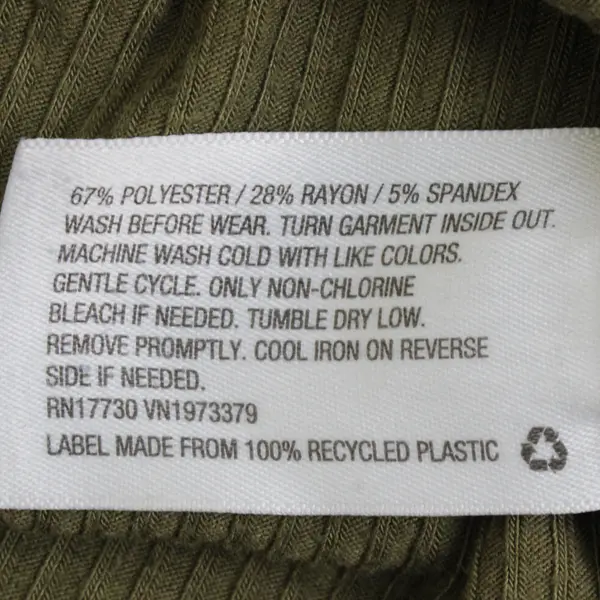 Art Class Girls L 10/12 Green Ribbed Front Button Detail Short Sleeve Shirt