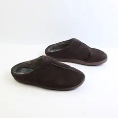 Dear Foams Brown Nordic Microsuede Clog Slippers Unisex Sz 7-8 Small