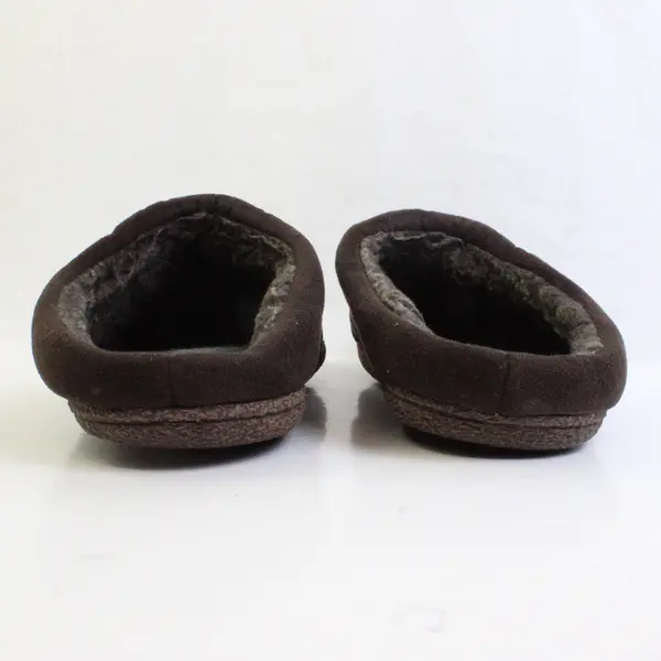Dear Foams Brown Nordic Microsuede Clog Slippers Unisex Sz 7-8 Small