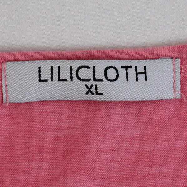 Lilicloth Patriotic Constitution Pink V-Neck T-Shirt Women's XL