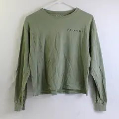 Friends TV Show Women's S Green Graphic Print Long Sleeve 100% Cotton Shirt