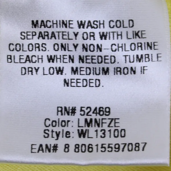 White Stag Yellow Boat Neck Short-Sleeved T-Shirt Women's XL 16-18